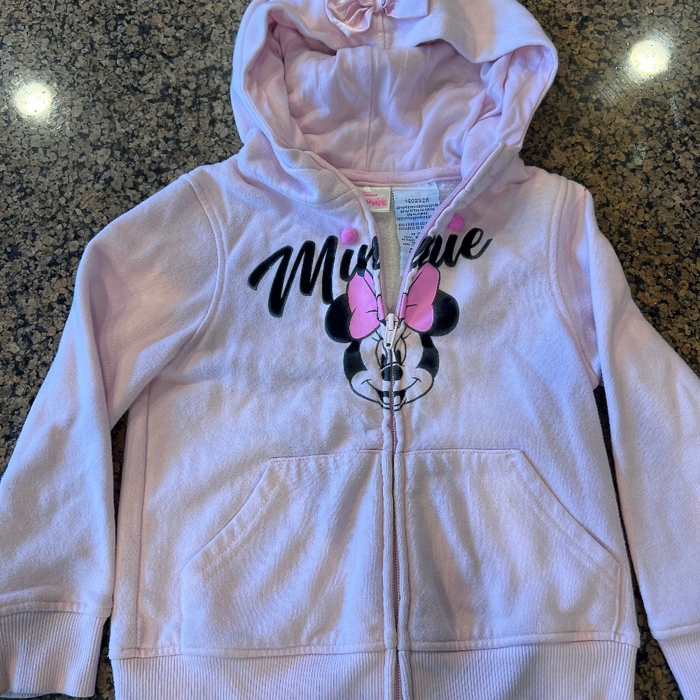 DISNEY JUNIOR SWEATSHIRT FOR GIRLS /PINK/SIZE 5